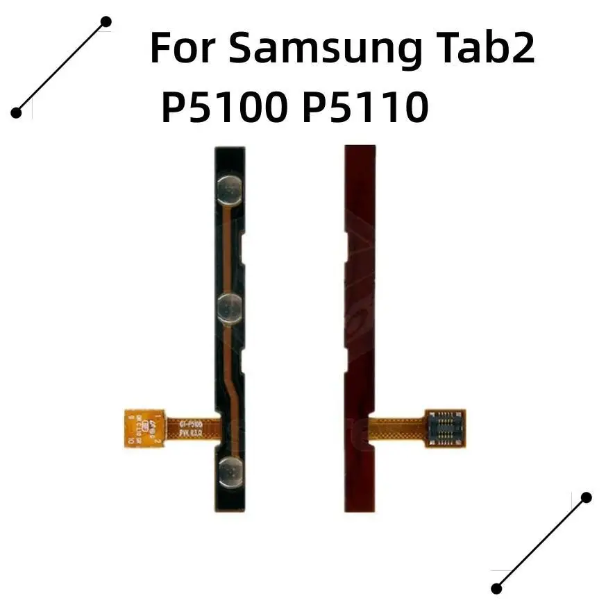 

New Power on/off & volume up/down buttons flex cable Replacement for Samsung Tab2 P5100 P5110