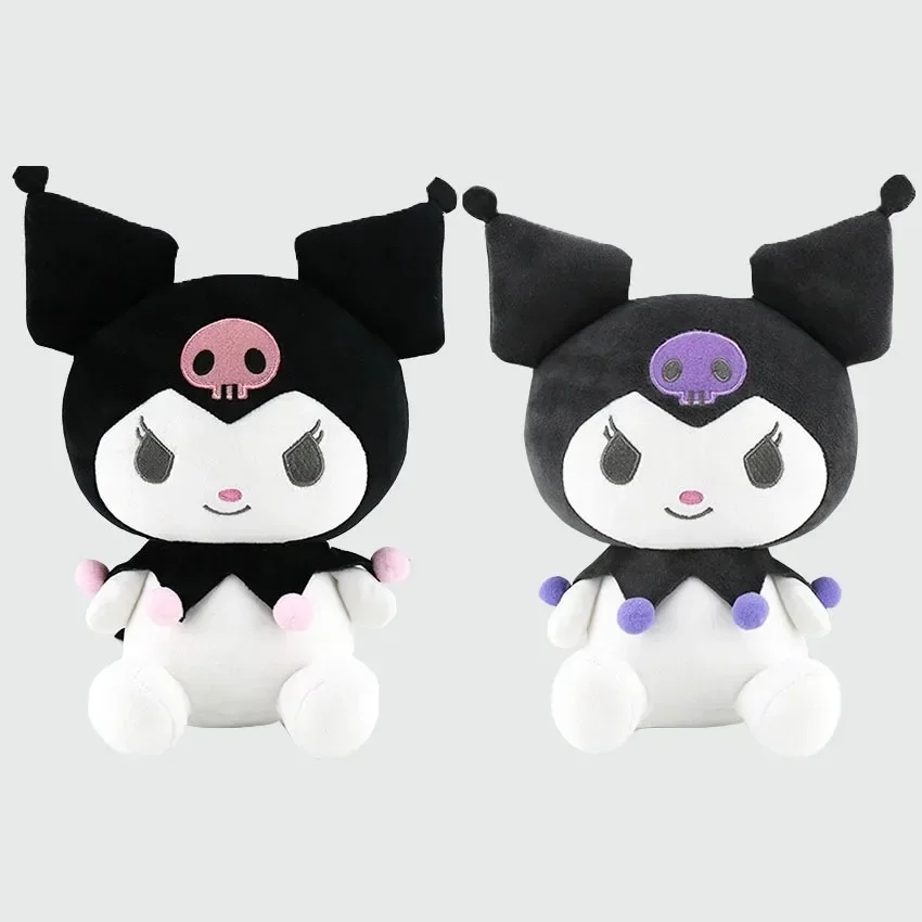 25cm 정품 Aoger Anime Kuromi 봉제 인형 박제 장난감 Kawali 홈 베개 부드러운 인형 인형 생일 키즈 선물