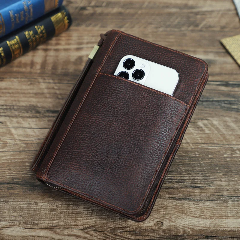 Cowhide Cigar Bag Crazy Horse Leather 5 Pack Multifunctional Travel Portable Cigar Cigarette Case Leather Case