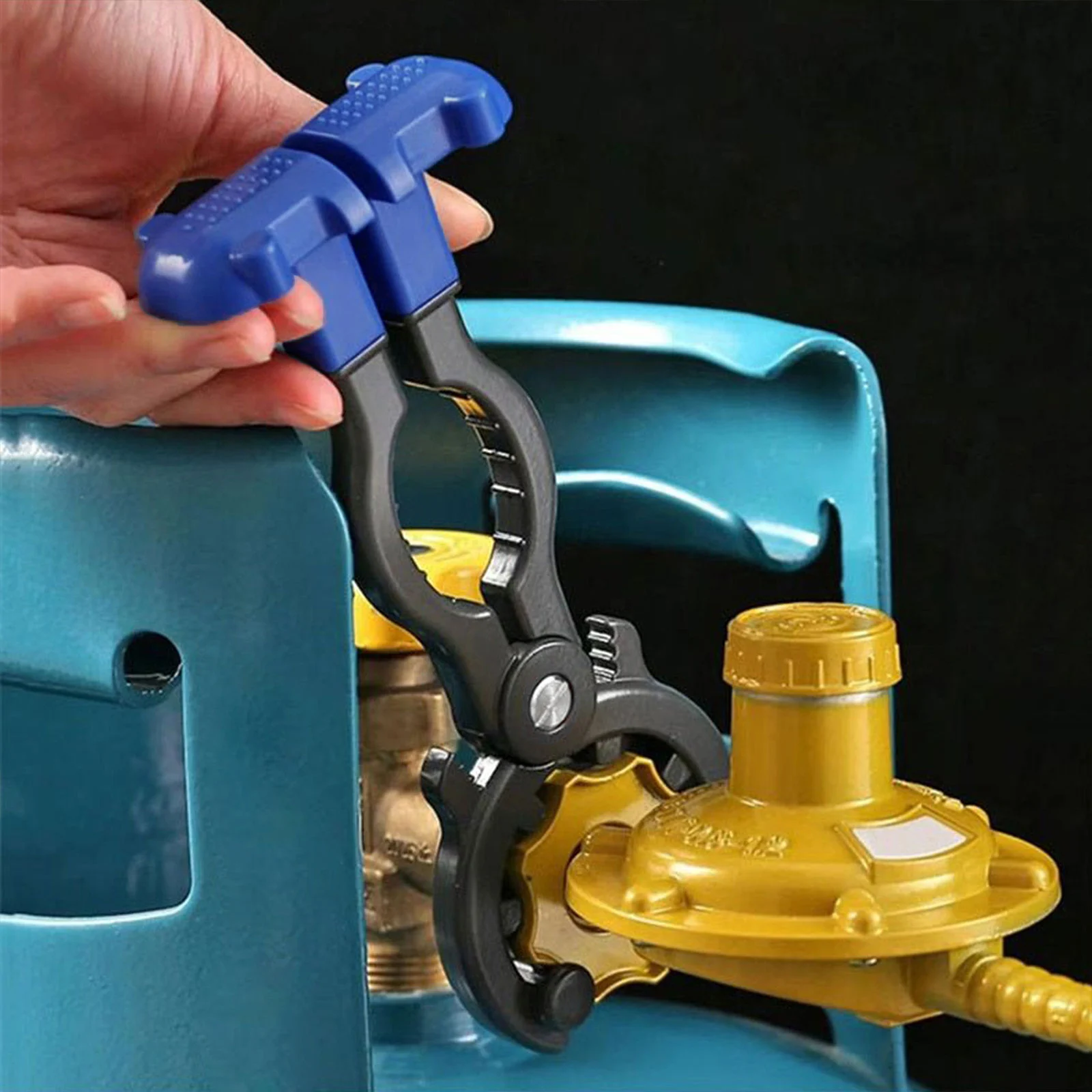 Llave profesional para tanque de Gas, herramienta Manual ajustable para fontaneros, tuerca deslizante para amoladora de brida