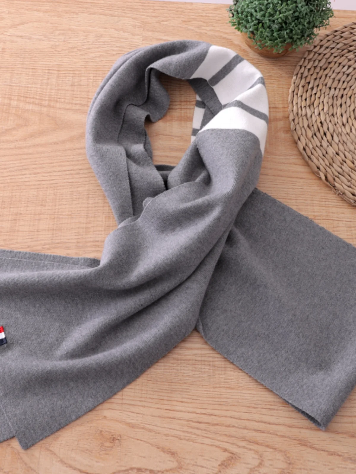 Bufanda De Lana Gruesa Para Hombres Y Mujeres Protección Cervical Estilo Coreano Adecuada Para Otoño E Invierno Unisex