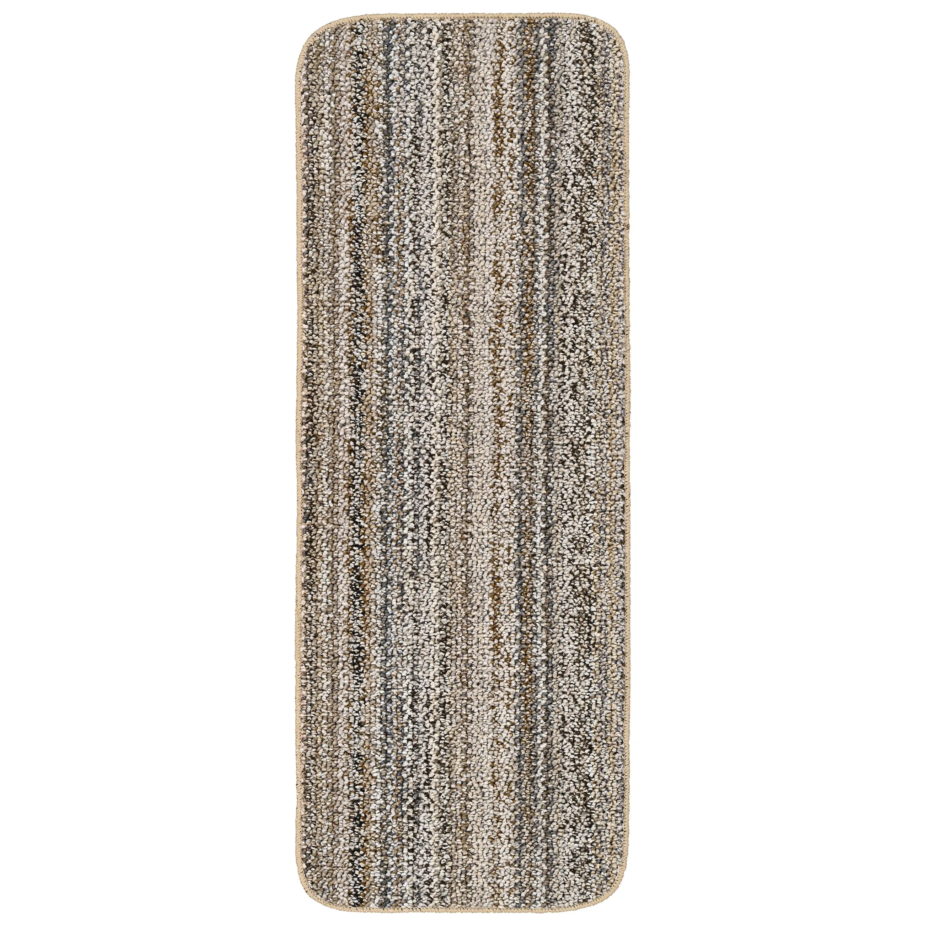 

Carnival Stripe Polypropylene Assorted Earth Tones Indoor Area Rug, 20 X 54