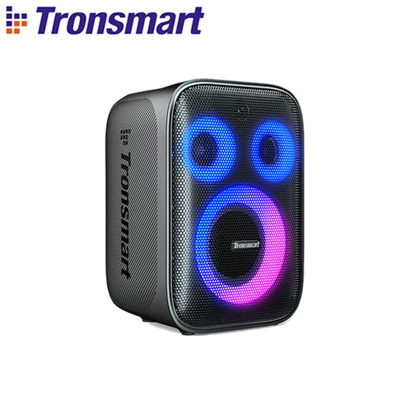 Tronsmart Halo 200 ลําโพงลําโพงบลูทูธพร้อมระบบเสียง 3 ทิศทาง, 120W, ไมโครโฟนในตัว/แบบมีสาย, อินพุตกีตาร์, การควบคุมแอพ