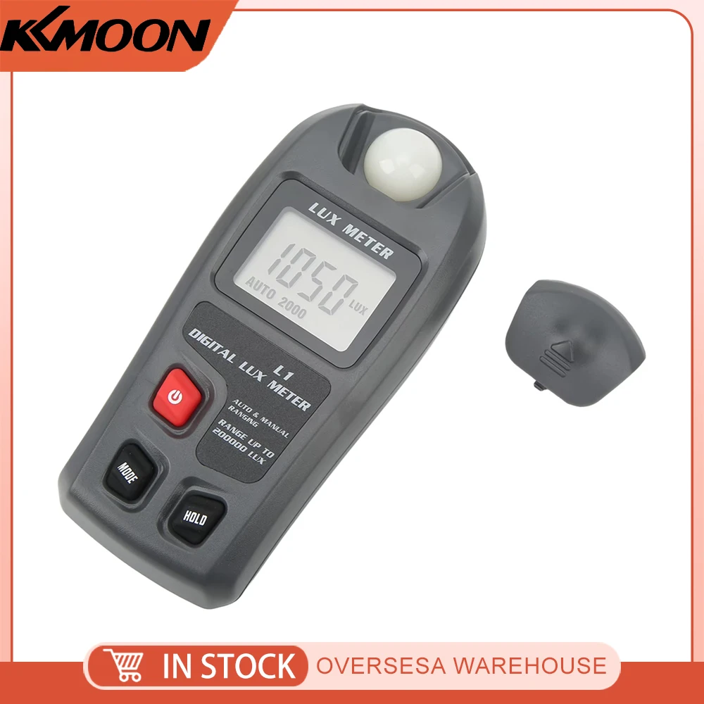 Digital Light Meter Illuminance Tester Luxmeter Illuminometer Auto Shutdown LCD Display