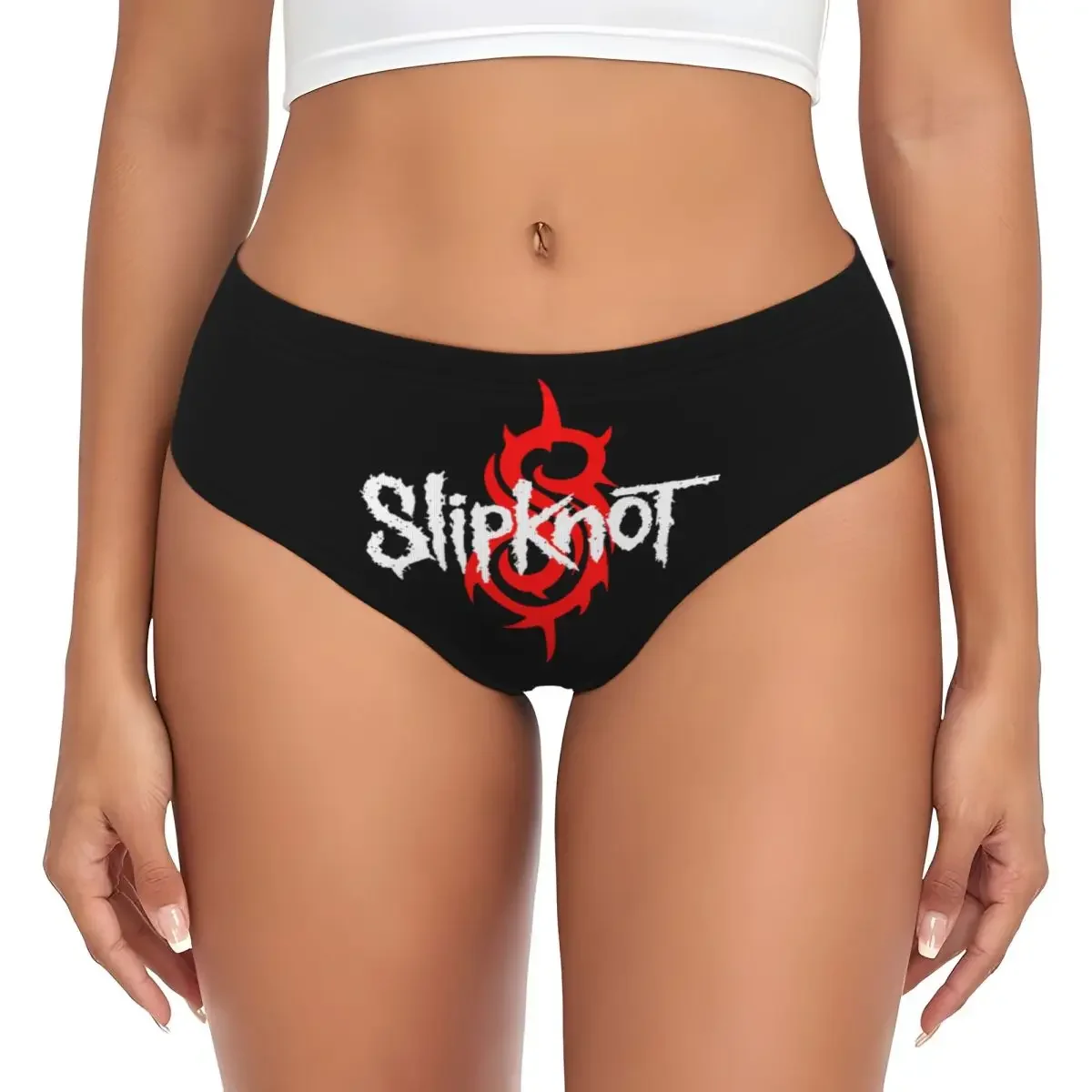 

Custom Women Slipknots Panties Underwear Female Stretch Heavy Metal Rock Music Gift Briefs Underpants