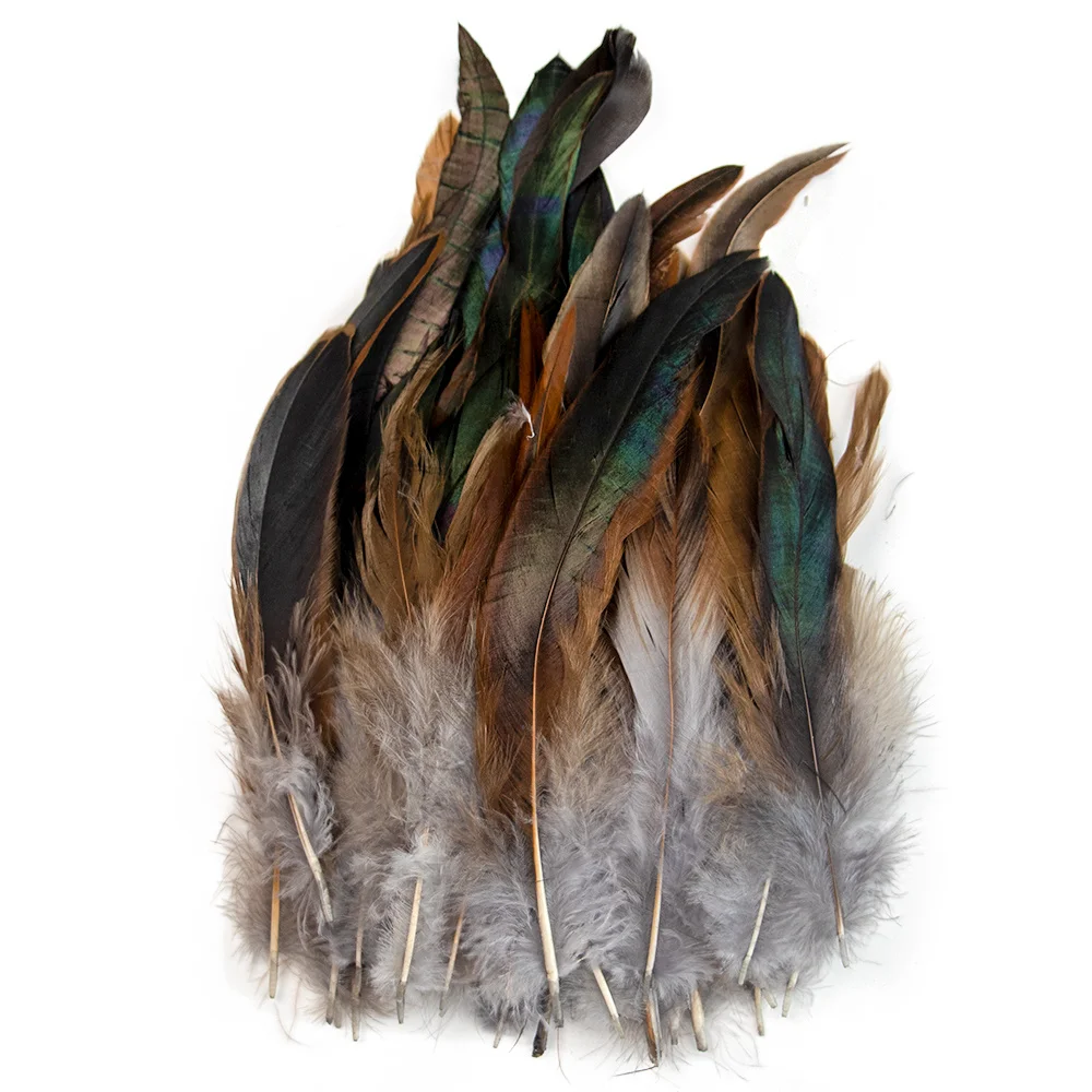 50/100/200PCS Natural Rooster Feathers 15-20CM Dyed Chicken Feathers for Dream Catcher Craft Wedding Party Jewelry Decoration