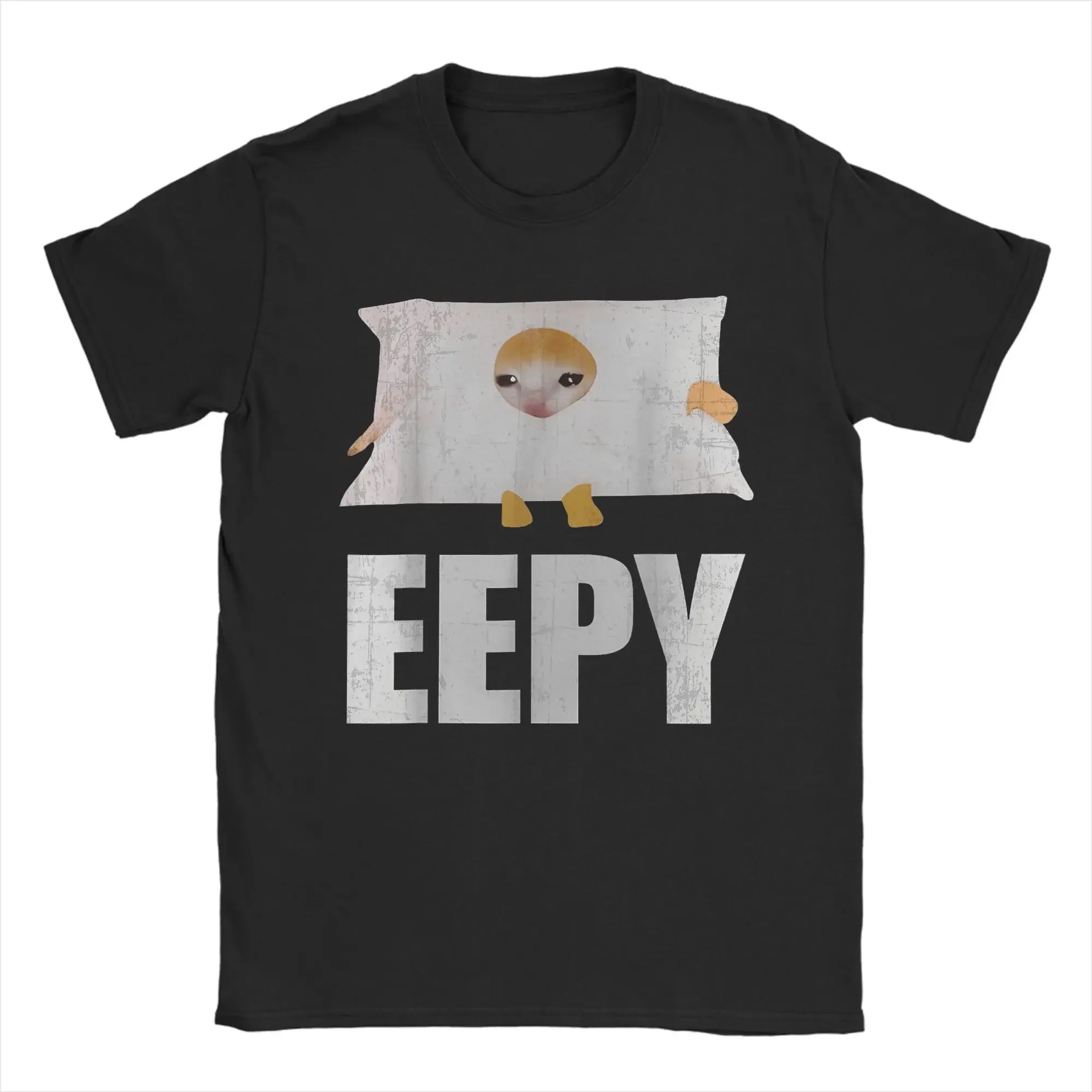 

Eepy Cat Meme Eepy Cat Saying Cotton T Shirt For Adult Summer Y2K Funny T-Shirts Round Neck Popular Tee Shirt Oversize Clothing