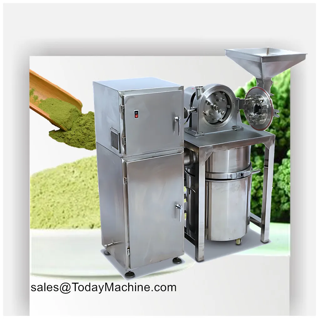 

Automatic dust collector powder grinding machine food herbs spice grinder herb pulverizer hammer mill with cyclone price on sale