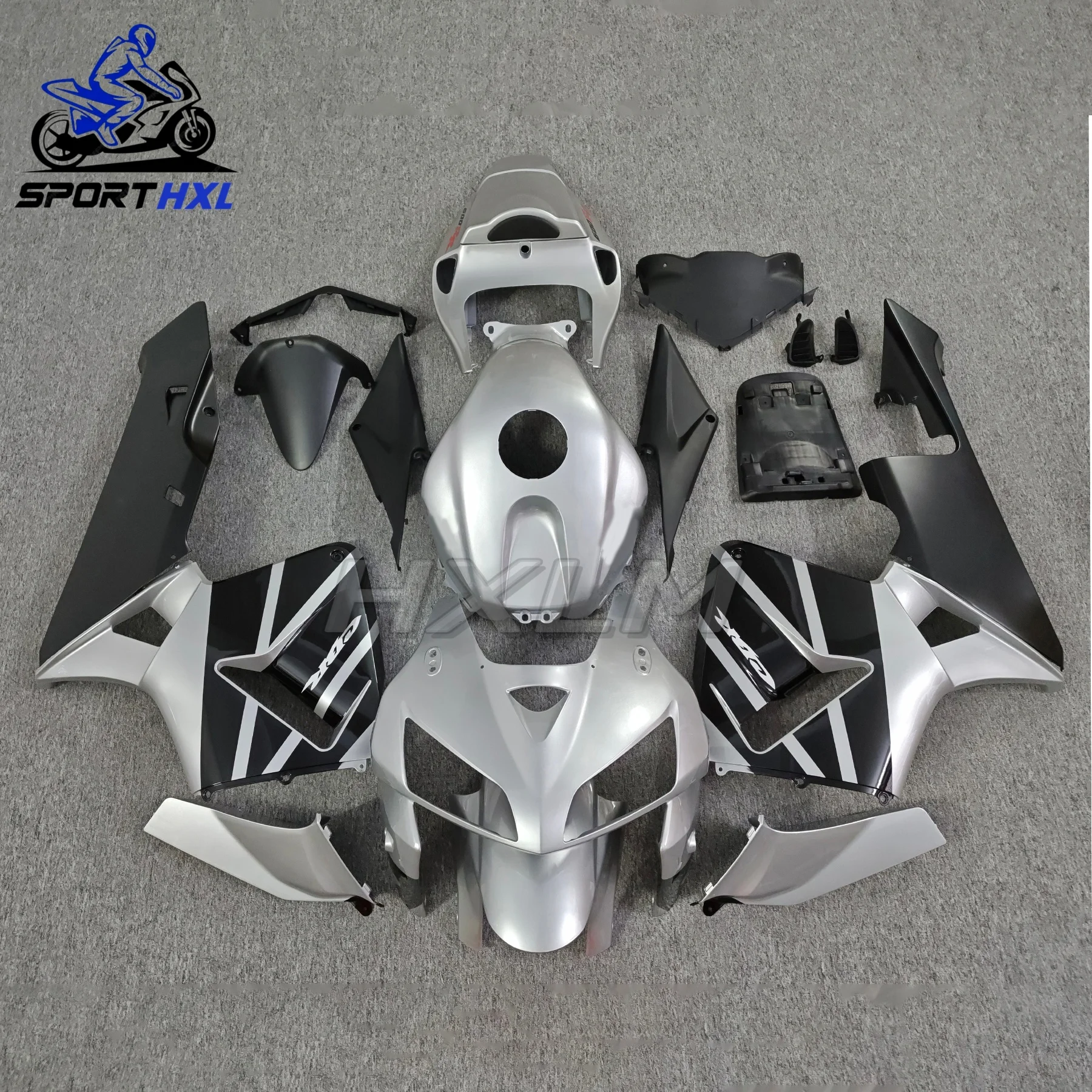 For HONDA CBR600RR CBR 600RR CBR 600 RR F5 2005 2006 High Quality Silver Black Bodywork Set Motorcycle Fairing Kit