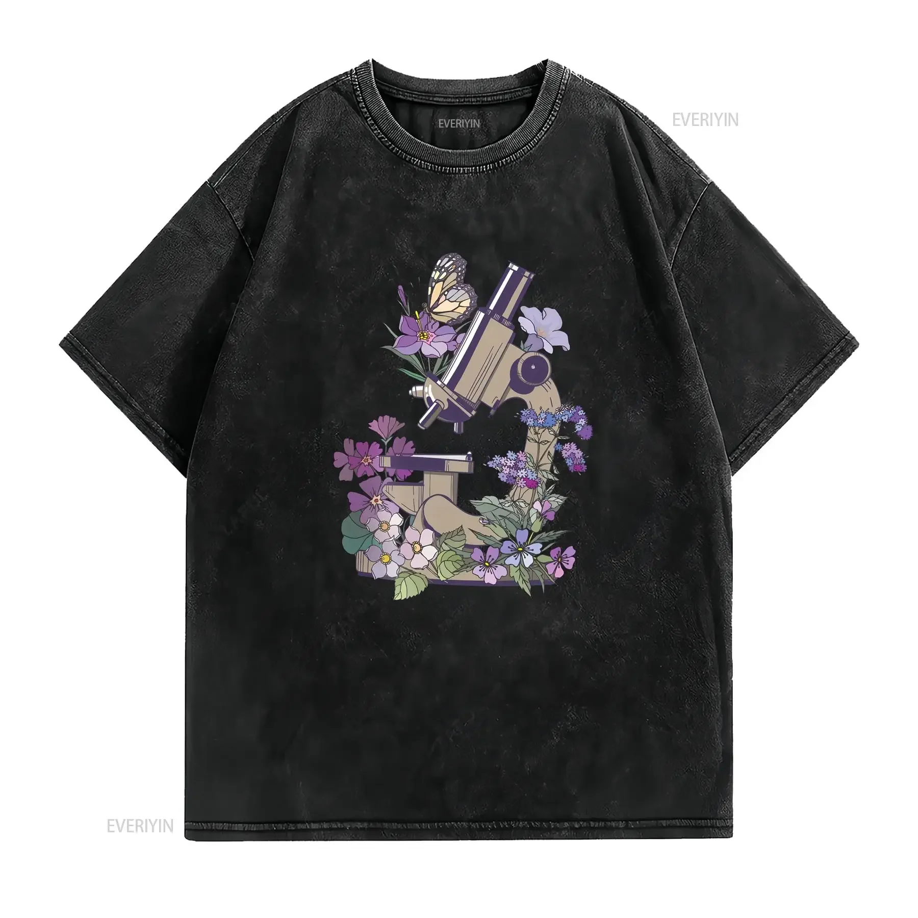 Microbiology T Shirt Microbiologist Laboratory Scientist PhD Graduation Microscope Biology Teacher MLT Medical Lab Tech