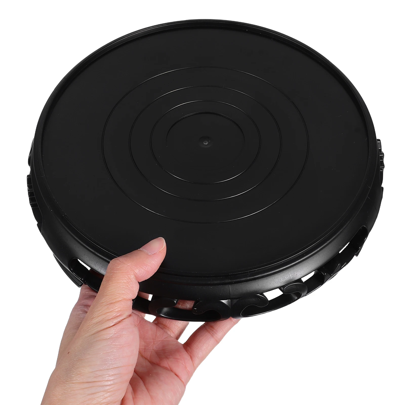 2pcs Tray Round Teapot Pedestal Base Water Collector Lightweight Plastic Yoga Decor Stand Plant Stand Home Decor