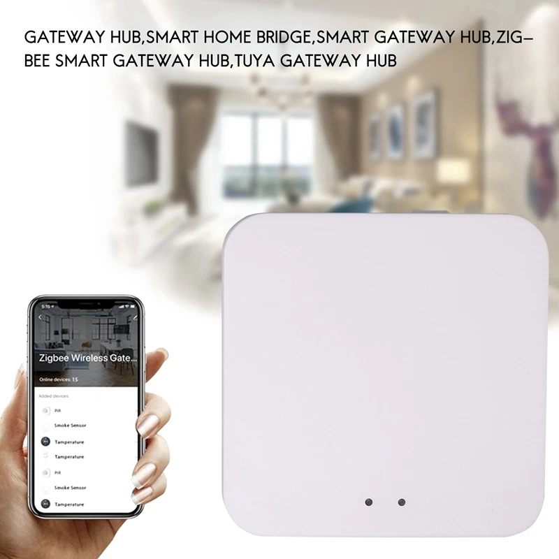 Hub de enlace inteligente Tuya Zigbee, puente de casa inteligente, control remoto inalámbrico para todas las aplicaciones Tuya Zigbee 3,0 Smart Pro