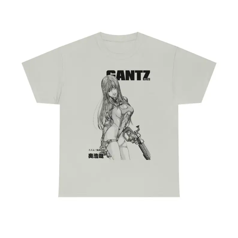 تي شيرت نسائي من Gantz Anime للجنسين، قميص Manga Waifu