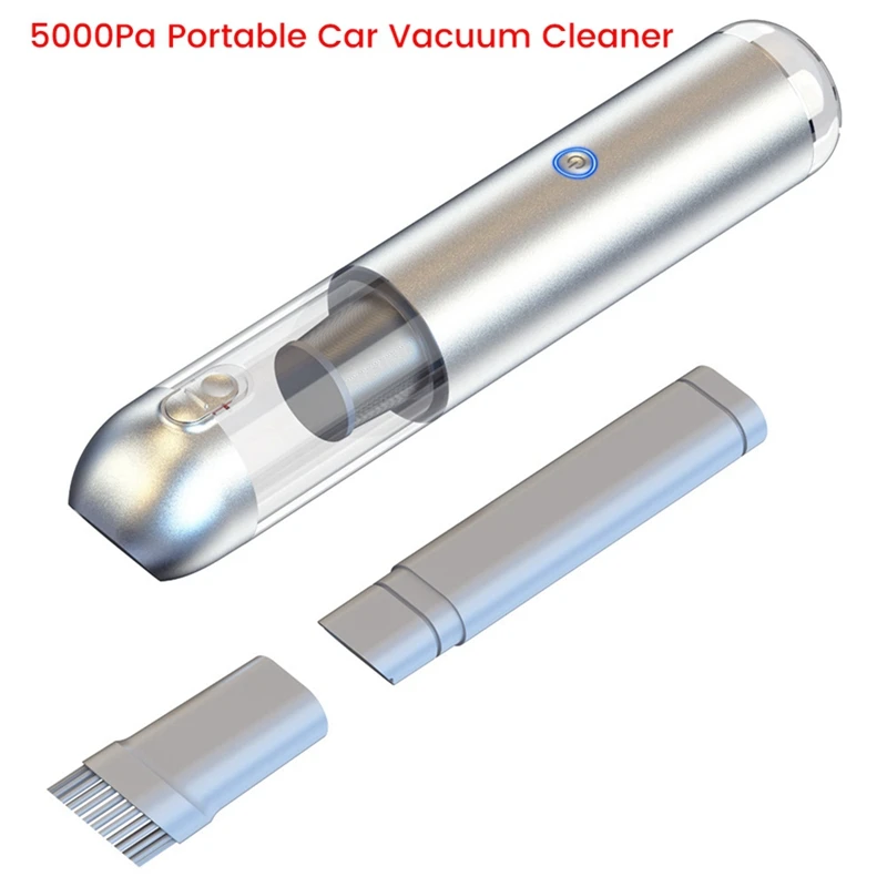 2 IN 1 Portable Car Vacuum Cleaner Brushless Mini Handheld Vacuum Cleaner Home Car Dual-Purpose Dust Catcher 5000Pa