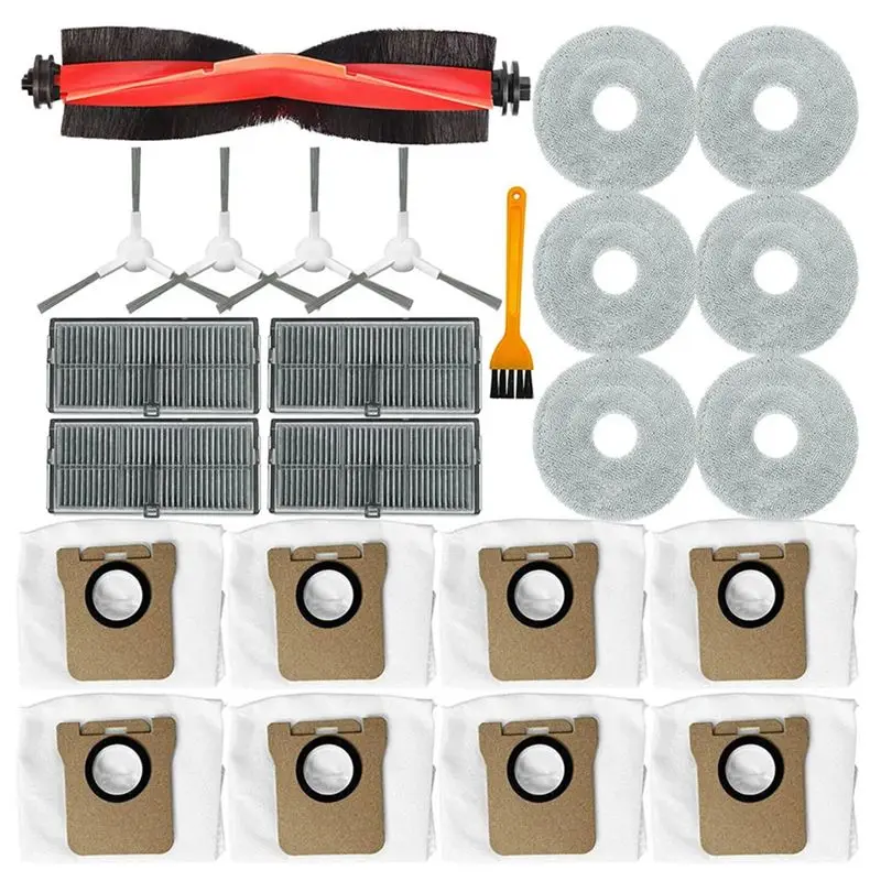 

Аксессуары FZFZ для робота-пылесоса Mijia M30S D103CN: основная и боковые щетки, HEPA-фильтр, салфетка для влажной уборки, мешок для сбора пыли