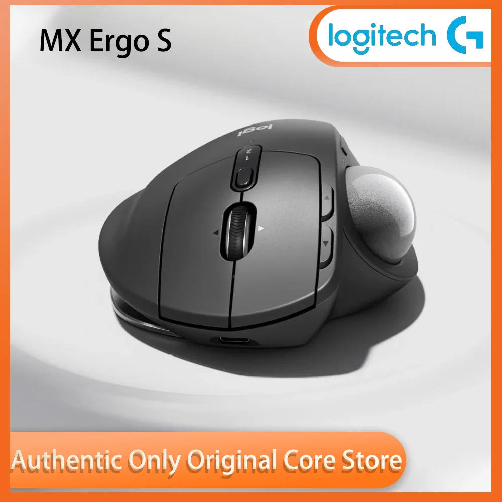 Logitech MX Ergo Wireless Trackball Mouse Ergonomic Design