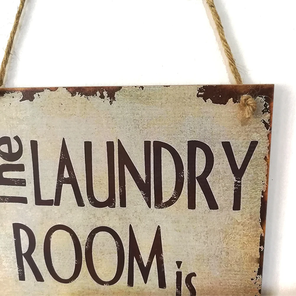 

Laundry Room Plaque 26X18X0.5Cm Wooden Hanging Sign For Door Wall Mount Rustic Home Decor Laundry Wall Plaques