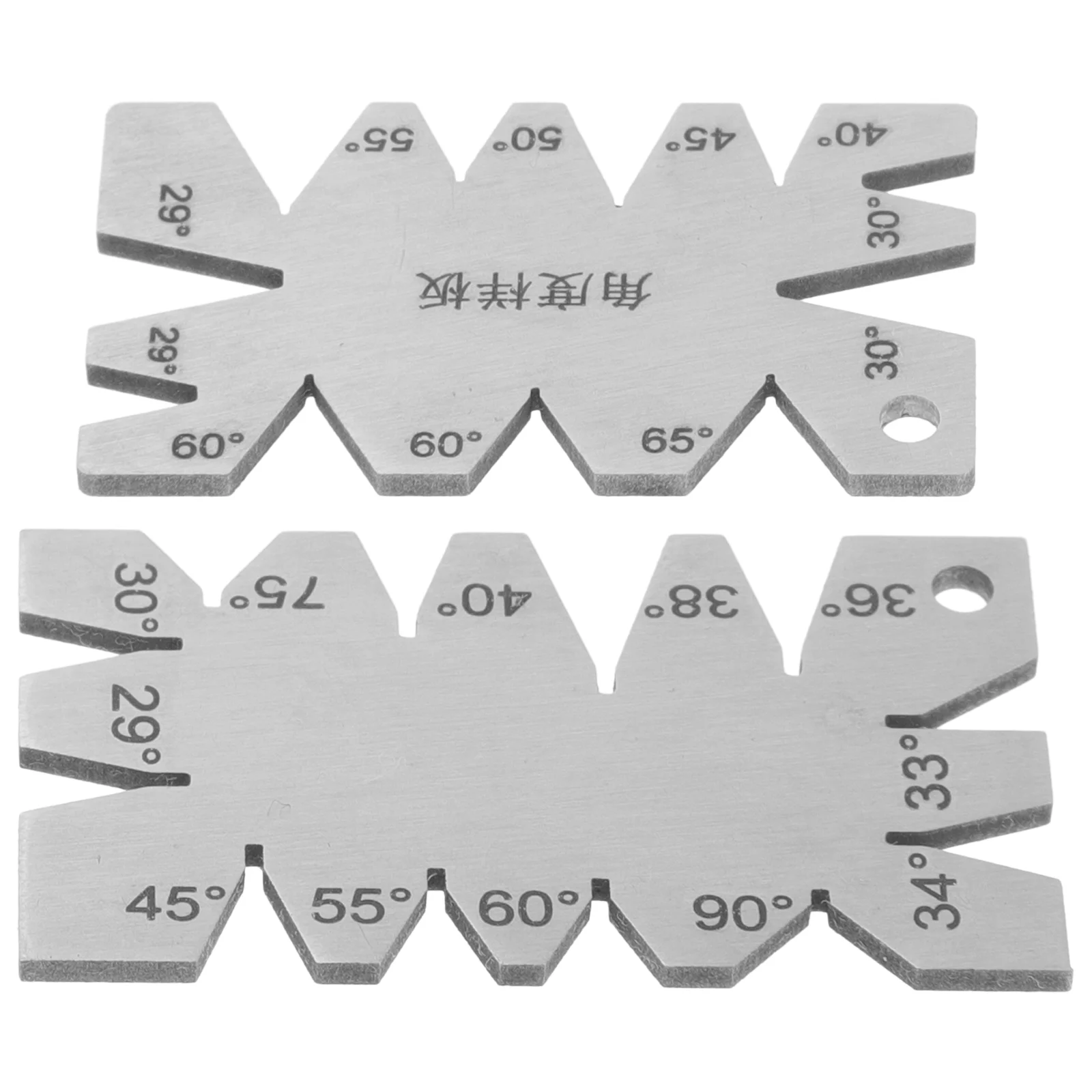 

2 Pcs Angle Protractor Tools Finder Household Ruler Cutlery Gauge Carpenter Measuring Metal Mark Line Cutting