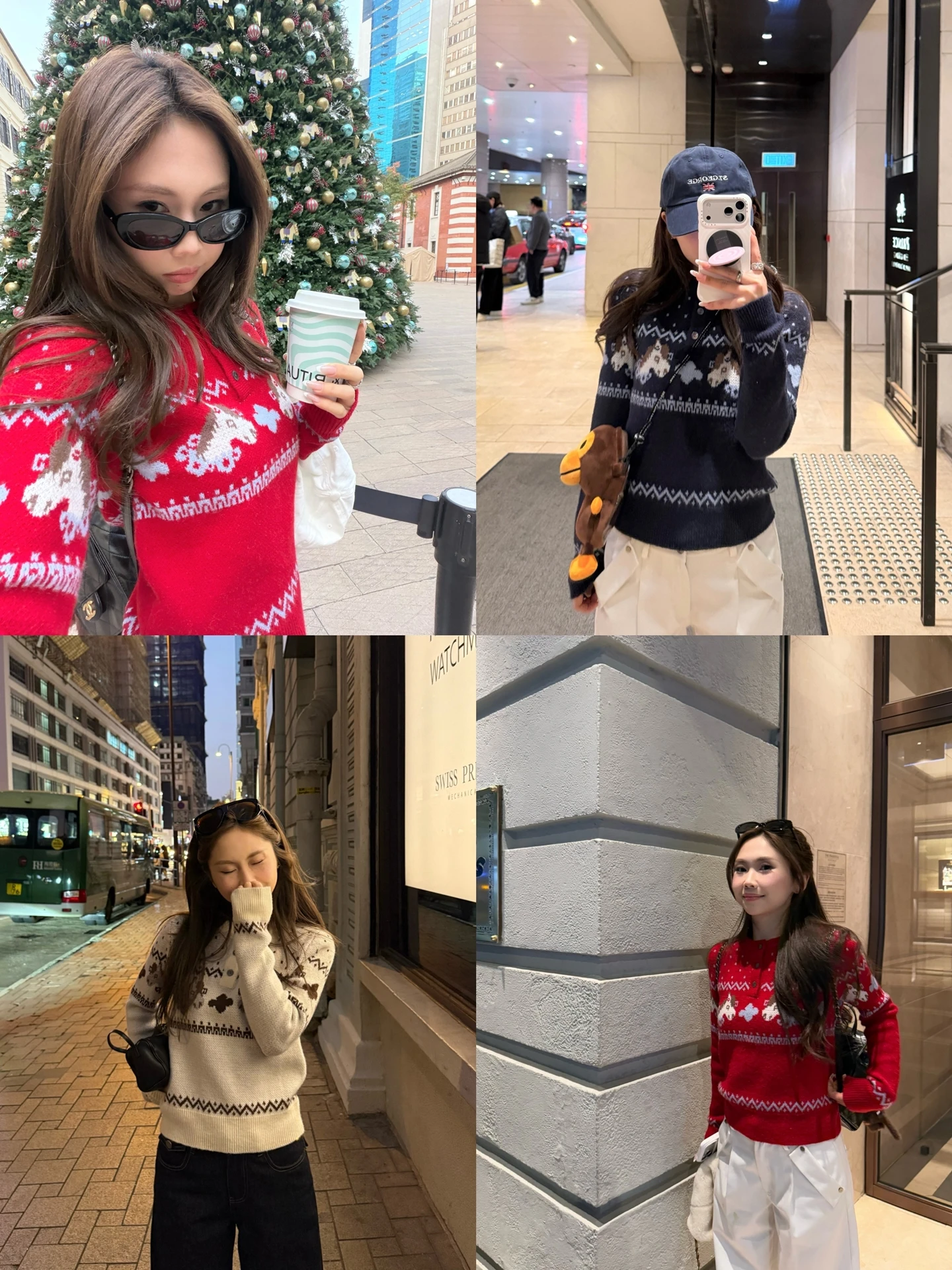 

New Year Festive Knitted Sweater Pattern round Ne Thiened Long Sve Women's Faion Commute Sle Online Exclusive