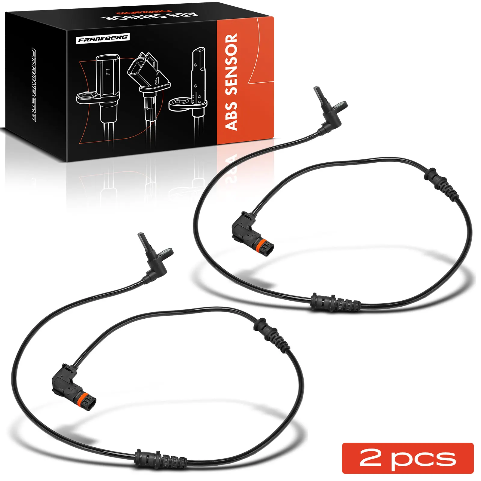 Frankberg 2x ABS Sensor Vorderachse Links Rechts für Mercedes-Benz Viano W639 03-14 6395400417
