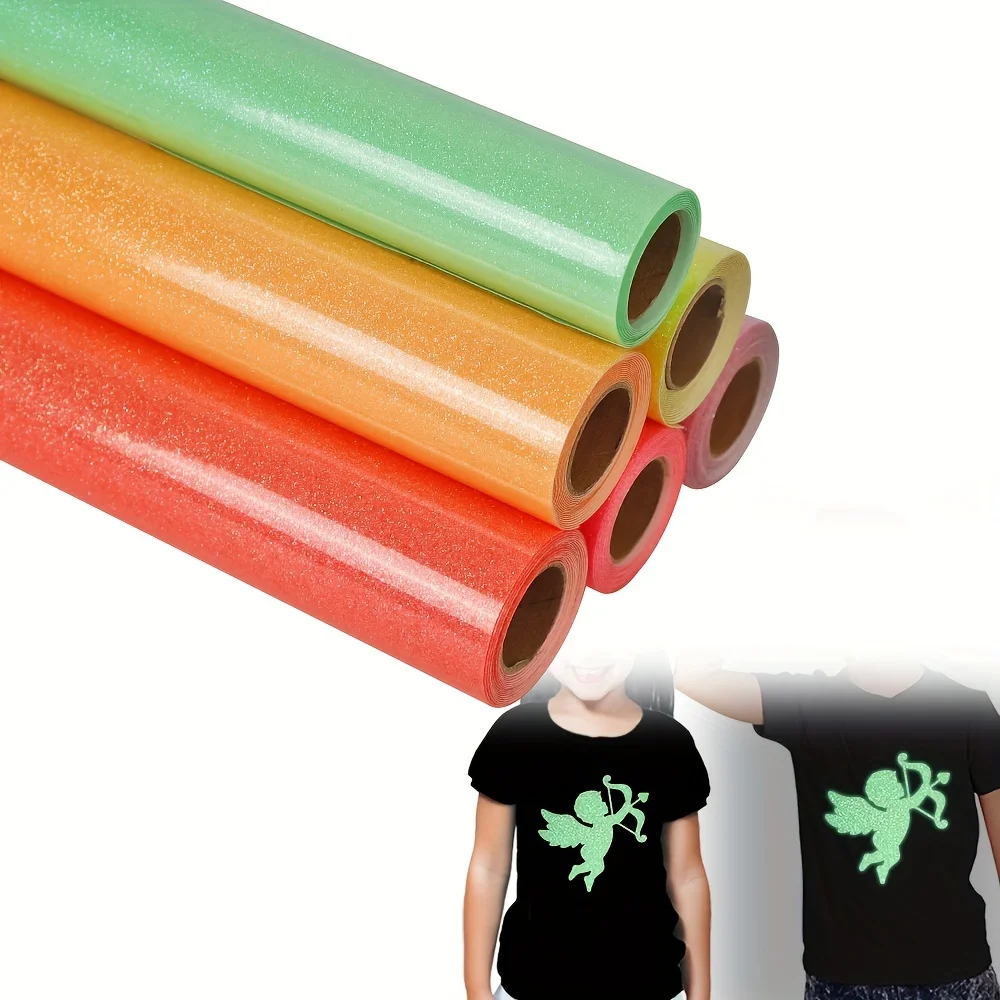 Glitter HTV Heat Transfer Vinyl Rolls 12inch by 10feet PU Stretch Iron on Vinyl for T-Shirt (10Ft, Z1-Glitter,PU)