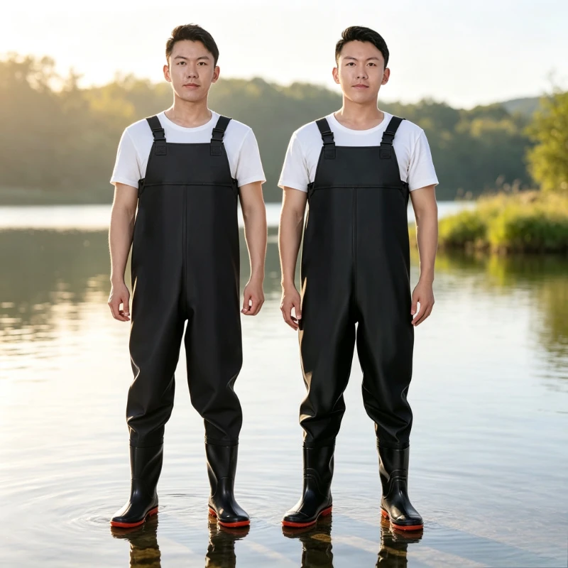 Fishing Waders - Wodoodporne spodnie wędkarskie z butami z