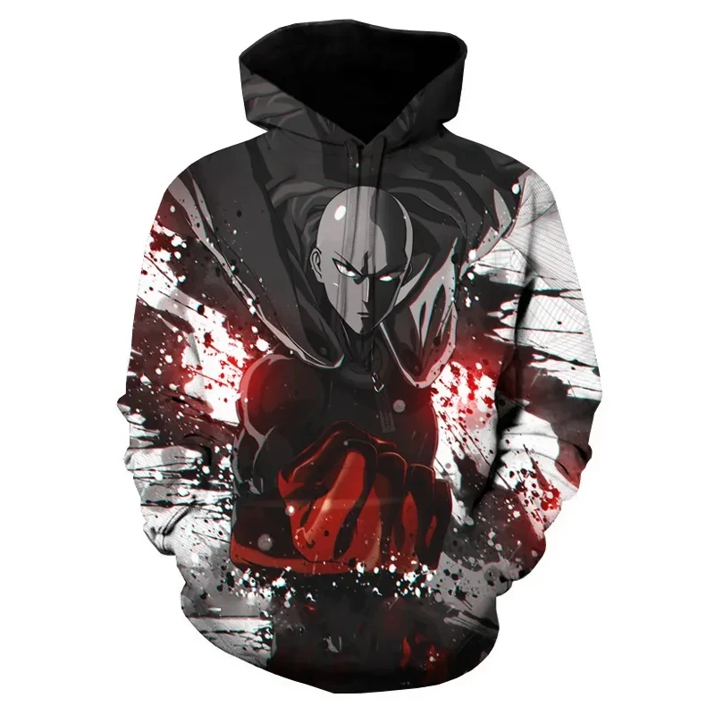 One Punch Men Hoodies 3d Print Sweatshirt Man/Women Casual Fashion Sweatshirts Kids Pullover Hoodie Oversized Unisex Clothing view 4