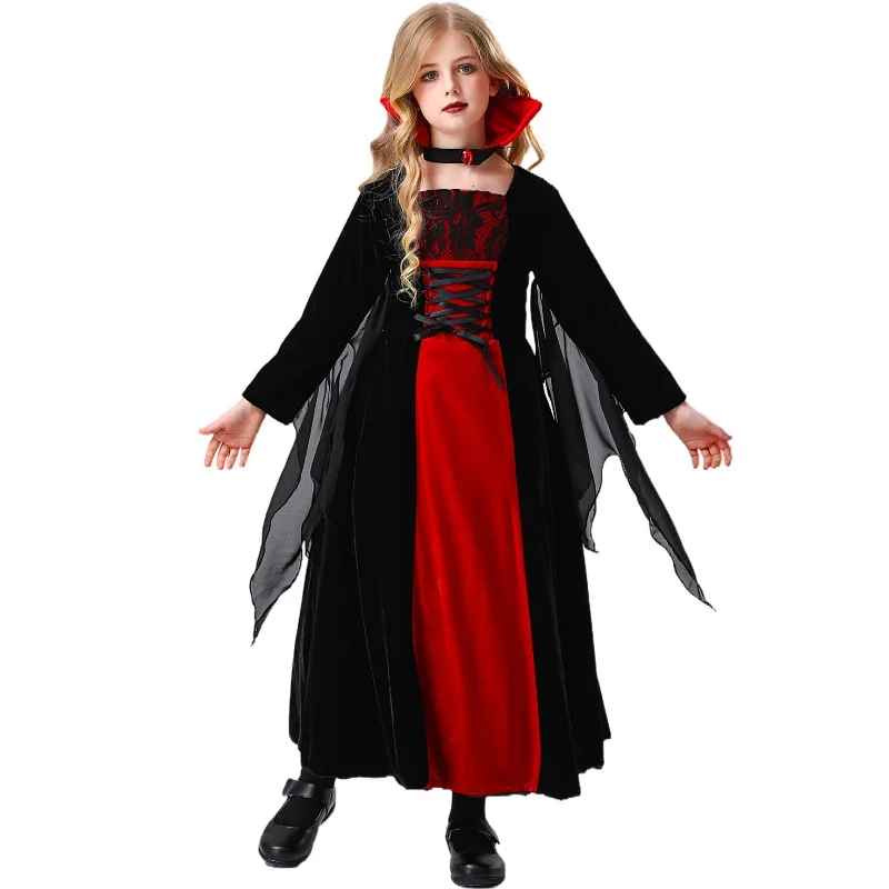 Disfraz de Princesa sa para Niños, loween 2025, Disfraz de Dlo para Cosplay, Accesorios de Escenario, Ropa Infan...