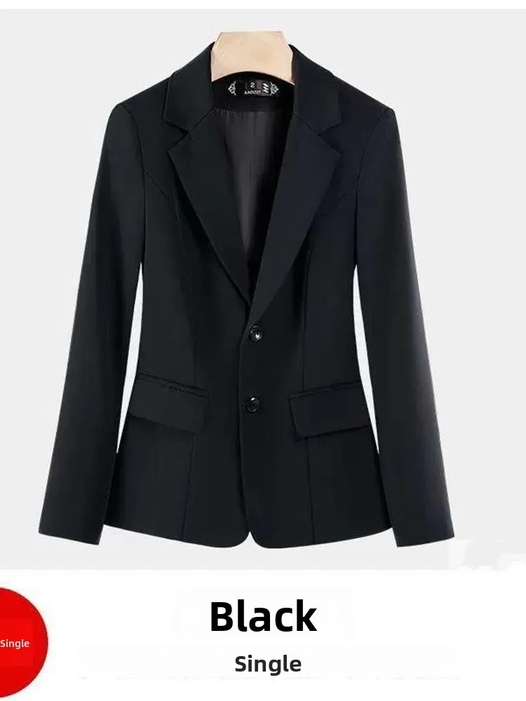 

Spring Autumn Profional Suit Women's Interview Workwear Large Size Career Suit Cleanfit Sle Long Sve Office Wear
