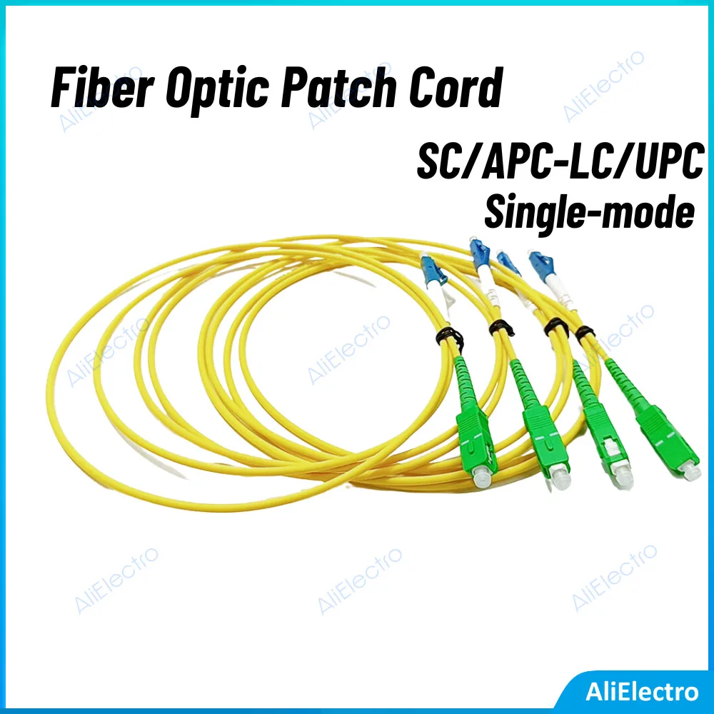 

10pcs/lot Fiber Optic Patch Cord Cable Simplex SC/APC-LC/UPC 1m/2m/3m/5m/10m Fiber Optic Jumper Cable 3.0mm