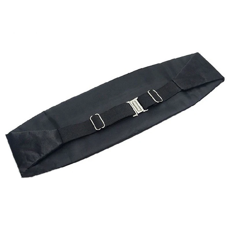 Cummerbund de cetim sedoso masculino, faixa elástica do peito, smoking cummerbund para baile de casamento formal, amarelo dourado