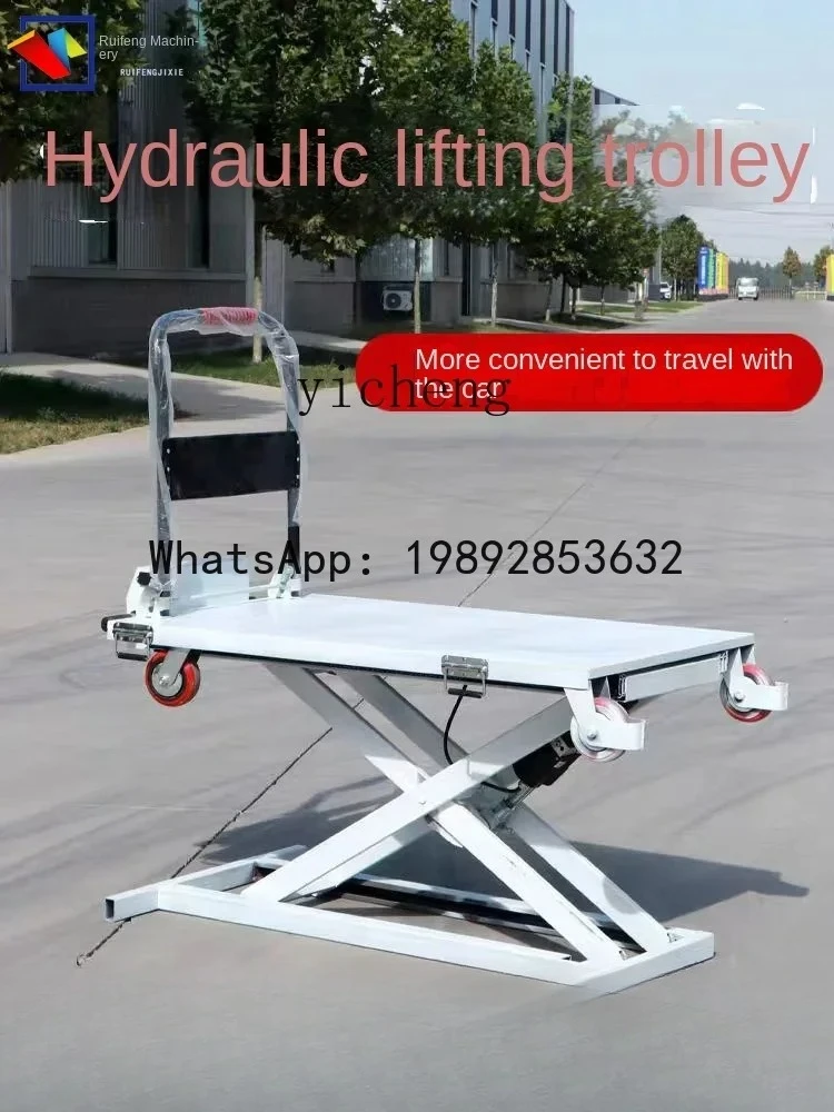 

A1 electric hydraulic lift trolley small portable truck