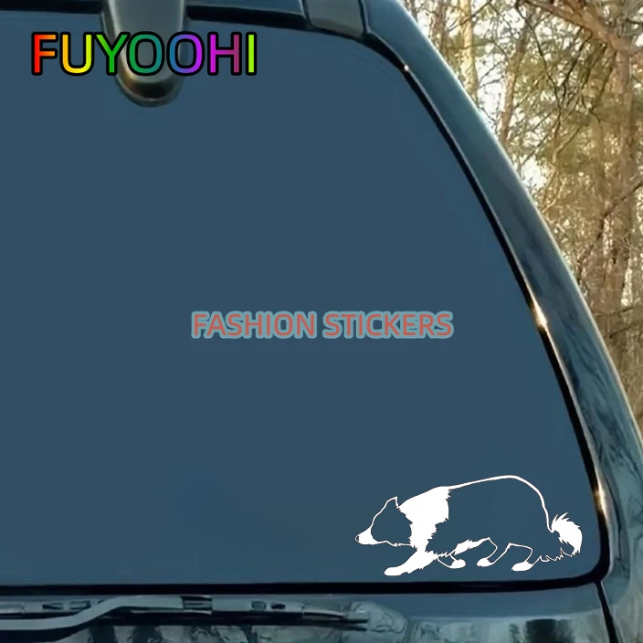 FUYOOHI Decal Border Collie Bumper Sticker Border Collie Dog Breed Stockdog Trendy Personalized Car Styling Decoration