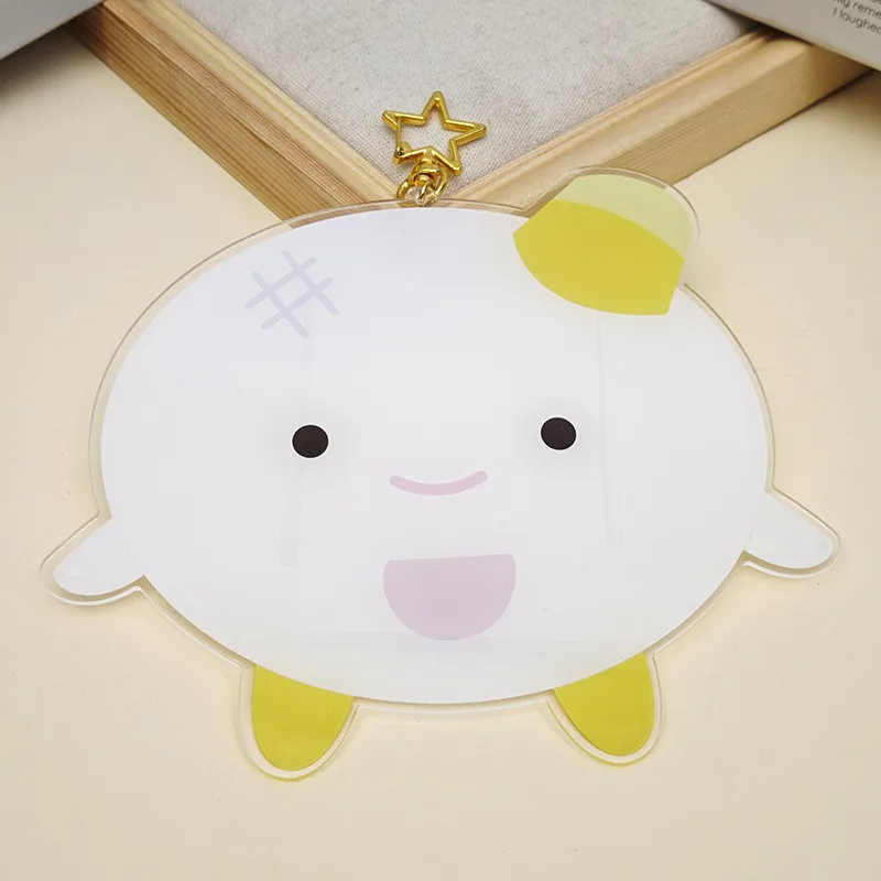 New Kpop Korean KARINA WINTER NINGNING GISELLE Acrylic Cartoon Cute Card Holder Put 5.5*9CM Card Lovely Keychain Bag Pendant