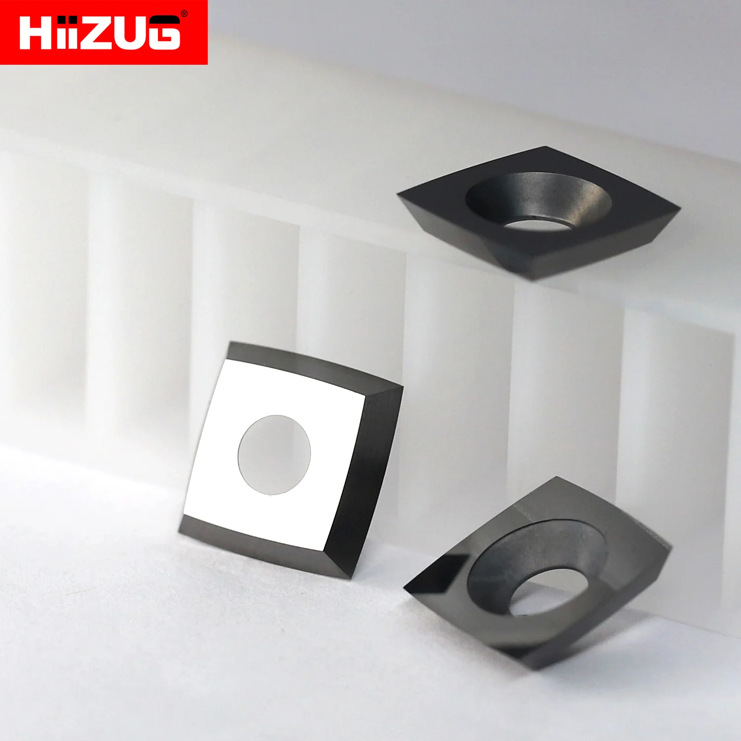 Imagem -02 - Square Carbide Inserts Cutters Espiral Helicoidal Plaina Áspera Woodtorneamento Lathe Tool Ferramentas de Carpintaria 11 mm 50 mm 10 Pcs