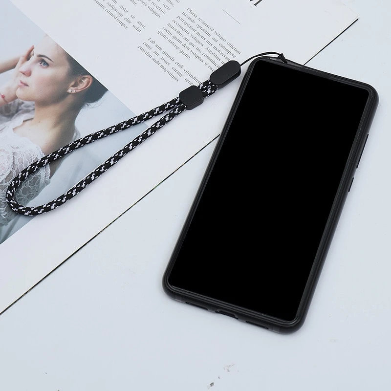 Correas de teléfono móvil, cordón corto con llave USB, walkie-talkie ajustable para correa de mano, cuerda para muñeca, cordón de Audio antipérdida para teléfono