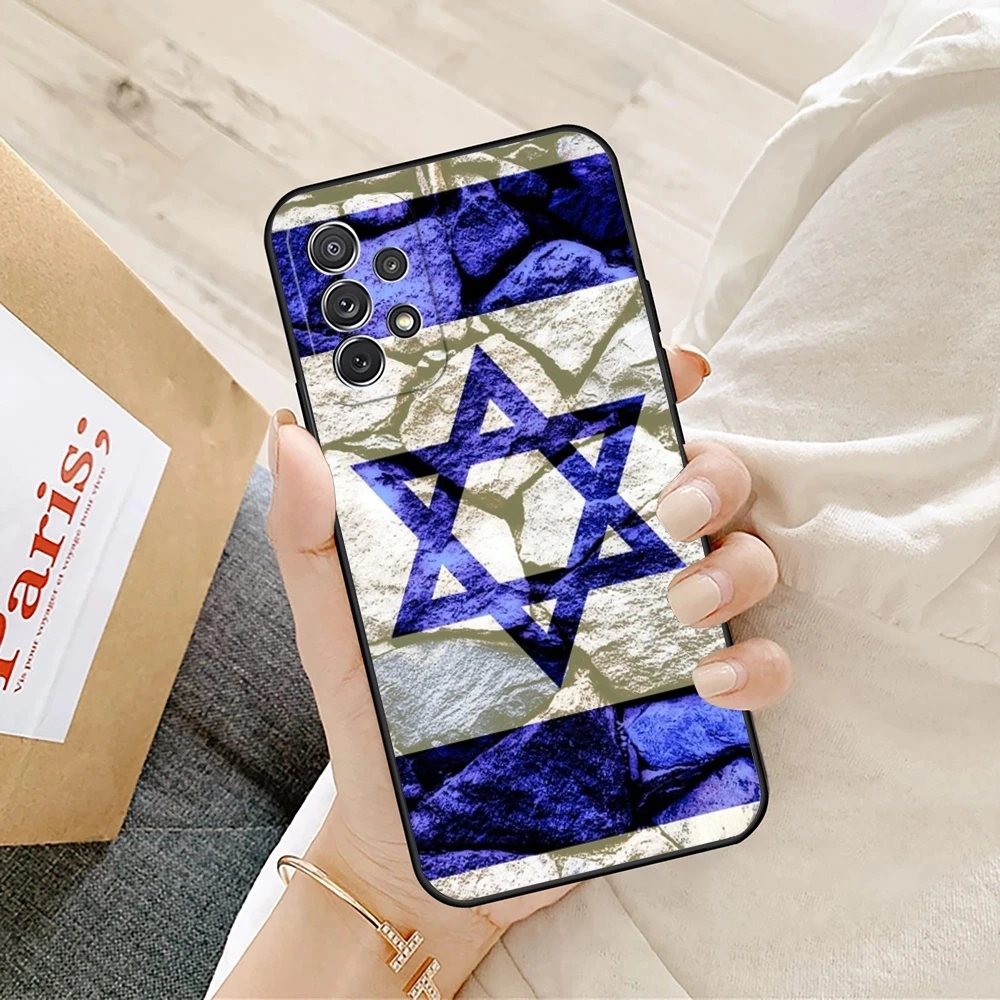 إسرائيل العلم قضية الهاتف لسامسونج غالاكسي S25 S24 S21 S23 S22 S20 الترا Fe زائد A34 A16 A54 A24 A52 A53 M54 غطاء #4
