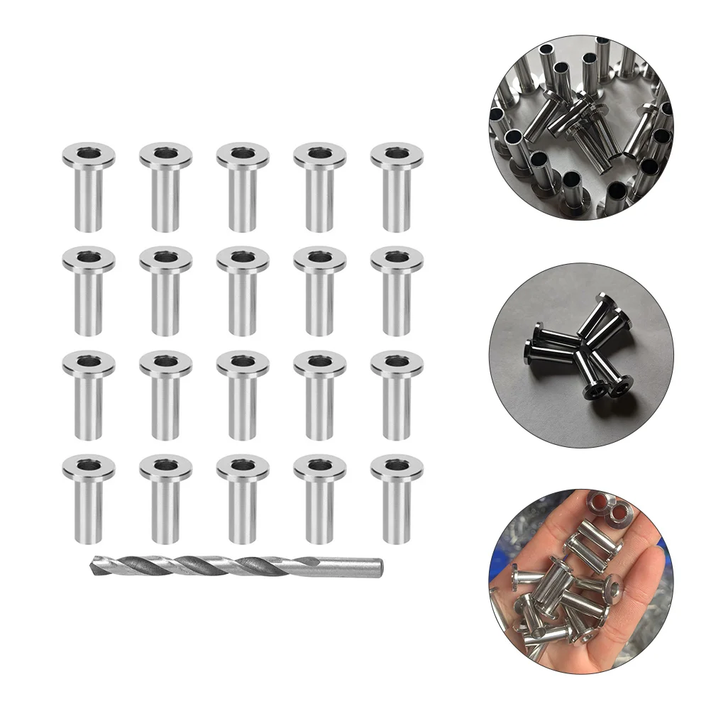 

T316 Stainless Steel Cable Protection Sleeves Silver Wire Rope Deck System Protector Covers For Cable Railing Kits Wire Railing