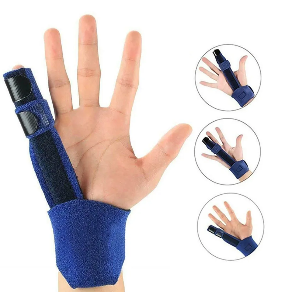 1PCS Finger Splint Brace Thumb Care Adjustable Support Stabilizer Built-in Aluminum Alloy Fix Arthritis Pain Relief Health Care