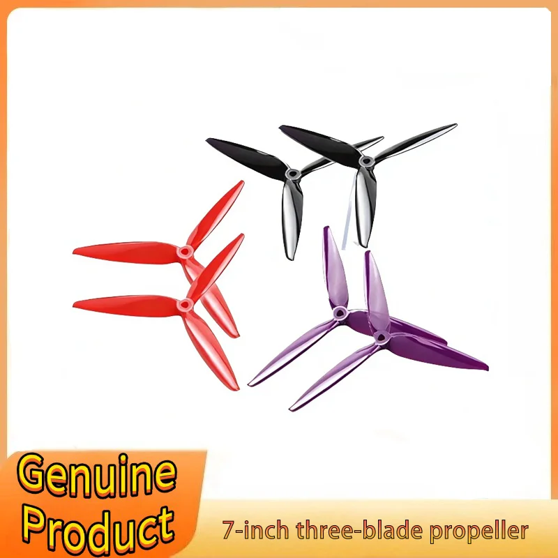 2Pair(2CW+2CCW)Tracker 7X4X3 7040 7-inch 3-blade/tri-blade Poly Carbonate Propeller For 7inch 8inch FPV Freestyle Drone Parts