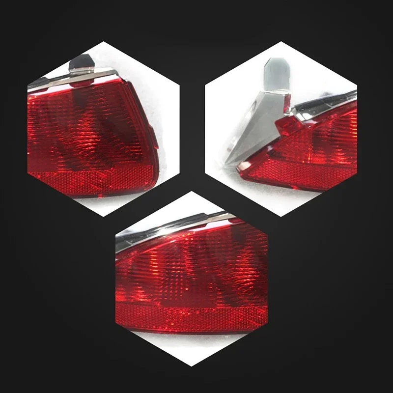 Car Rear Bumper Lights Left Right Side Rear Bumper Light Rear Reflector Lamp No Bulb for Renault Kadjar 2015-2018