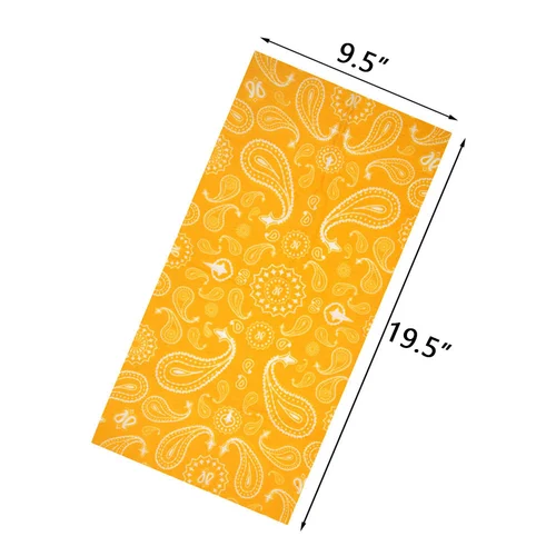 Imagen 2 del producto Pañuelo de tubo de Color brillante para mujer, Bandana para deportes al aire libre, polaina amarilla, bufanda para ciclismo, senderismo, correr, diadema, máscara facial para hombre
