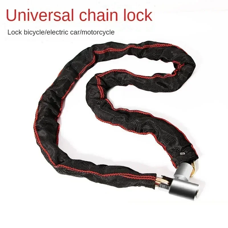 Bicycle Lock Extra Long Thickened Anti-Theft Chain Lock Bicycles Electric Vehicles Password Protection Mountain Bike Lock