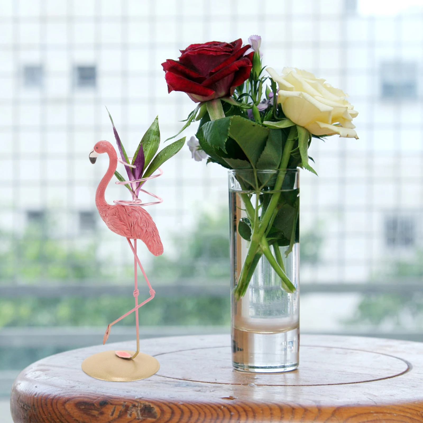 

Air Plant Holders Desktop Succulent Flower St Flamingo Design Plant Rack Home Office Decor Small Plants Storage Gardening