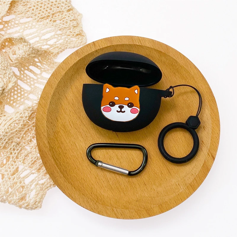 Etui na kreskówki dla Realme Buds Air 3 Case silikonowy pierścień Anti-drop Protect etui na słuchawki Bluetooth akcesoria do pudełek