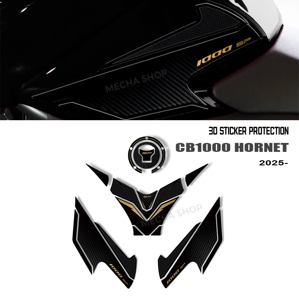 

For Honda CB1000 Hornet - SP 2025 3D Resin Protective Sticker Fuel Tank Pad Stickers Kit Motorcycle Accessories
