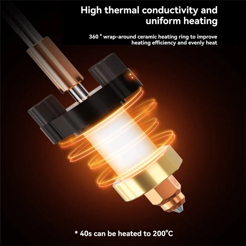 Комплект Hotend AC56-K1 — быстросменное сопло, встроенная замена горячего конца экструдера для 3D-принтера K1 MAX, K1C