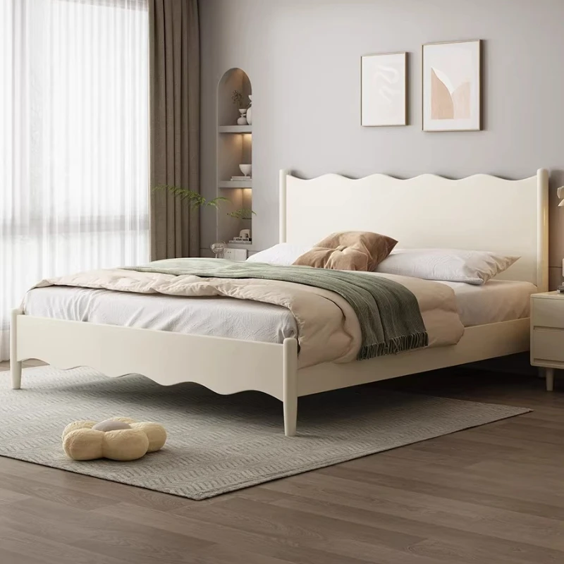 Double Bedroom Bed Modern Headboards Sleeping Simple Children Girls Bed European Design Letto Matrimoniale Trendy Furniture