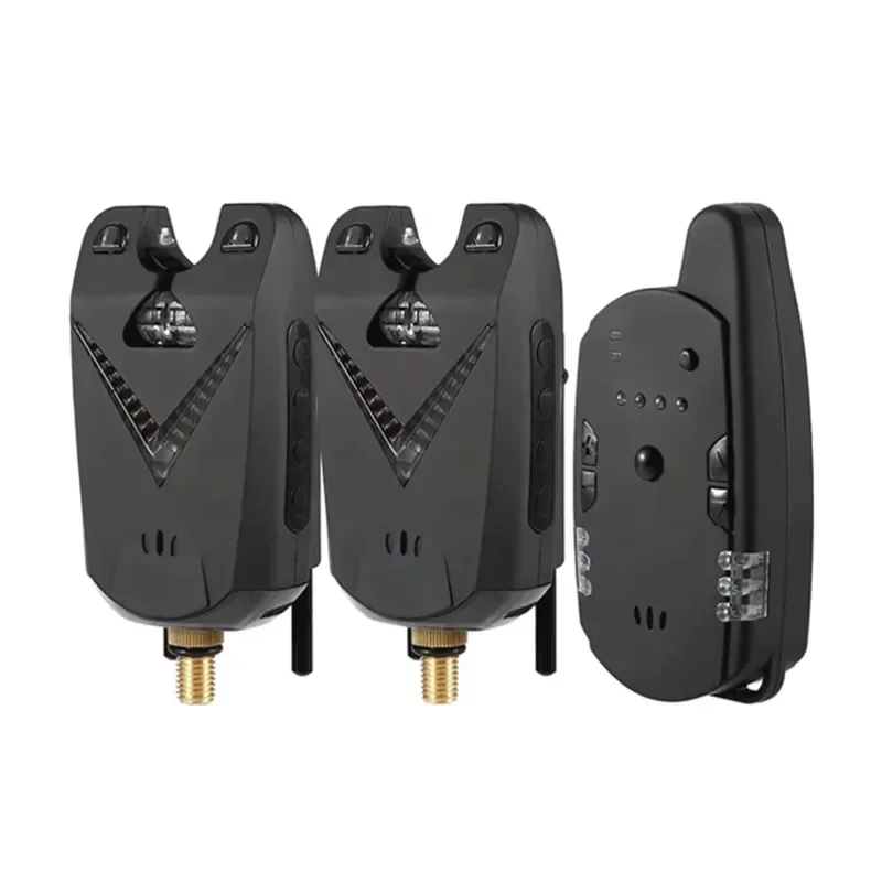 Newbility Ice Fishing Tip up Bite Alarms Wireless Carp Fishing Rod Bite Alarm Set 4 1 Sensor