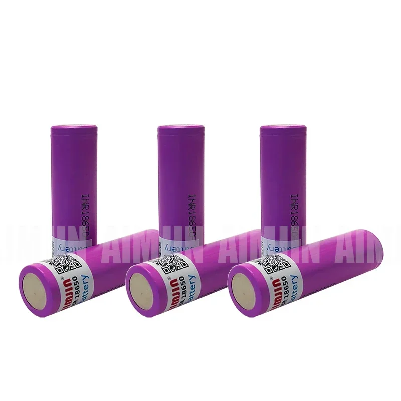 Batterie 3.7V 3500mah 18650 pour Samsung 35E INR 18650 20A, batterie externe de remplacement au Lithium Lon + chargeur